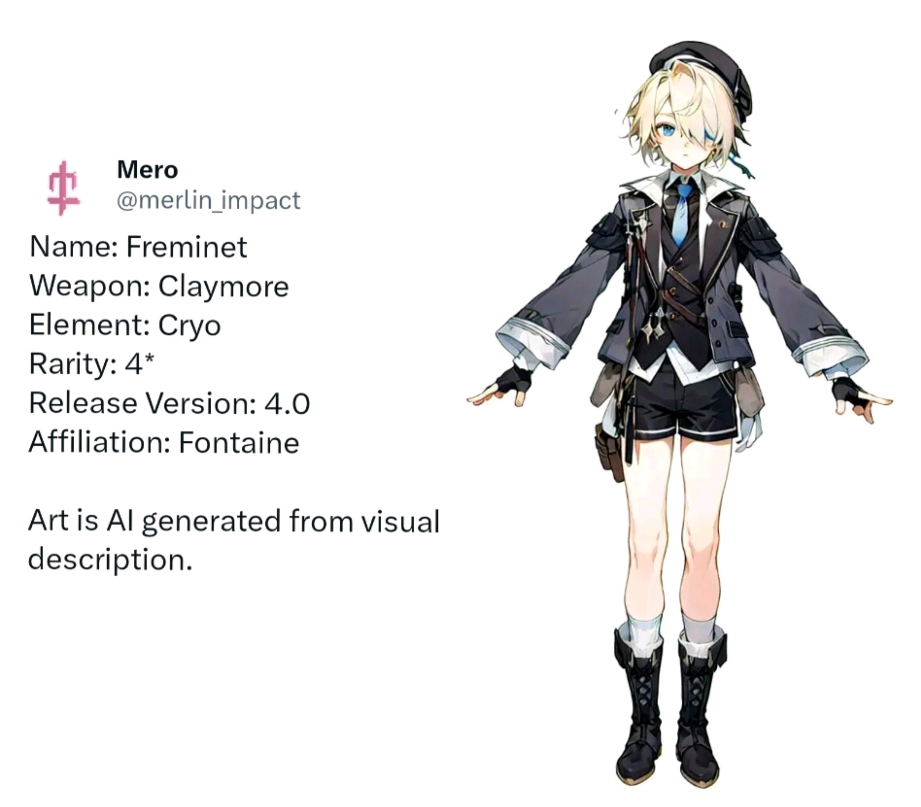 纯水精灵人型建模巨丑!4.0新角色首曝!