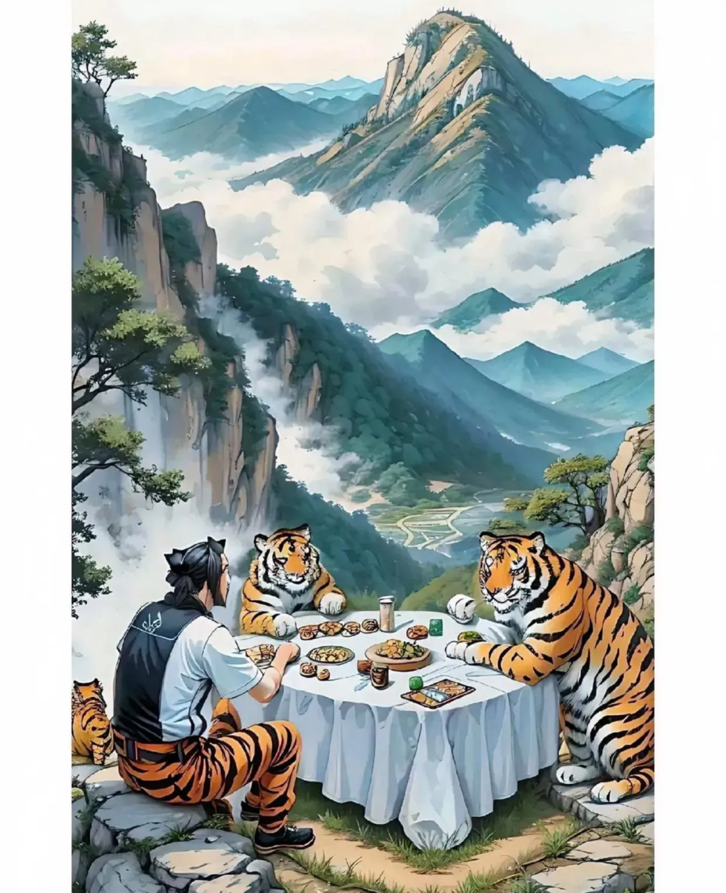 "大哥儿子读小学暑假作业有道题不会做,看图是画写成语,想求助老爸