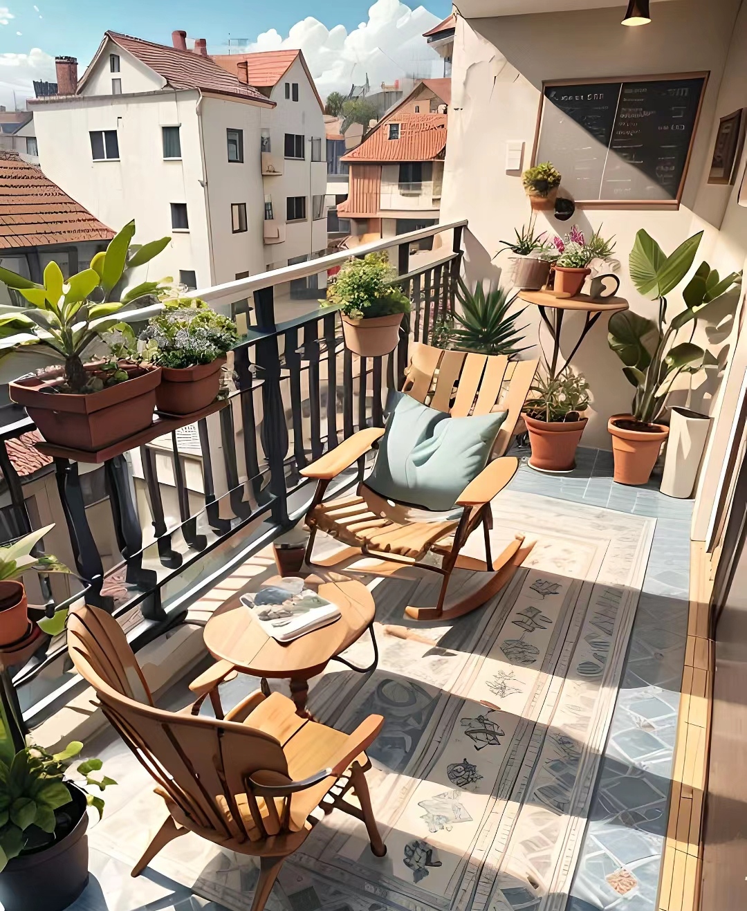 这样的阳台真的很舒服,选个阳台吹吹风,嗮嗮太阳icon,喝喝茶,你选哪?