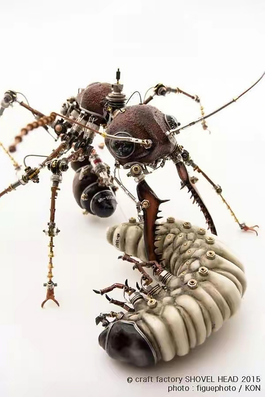 一组充满创意的机械动物模型欣赏,by 宇田川誉仁.