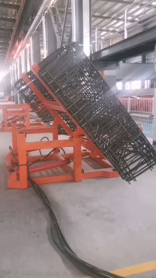 钢筋笼翻转机 液压式翻板机 90度液压翻转变位机-度小视