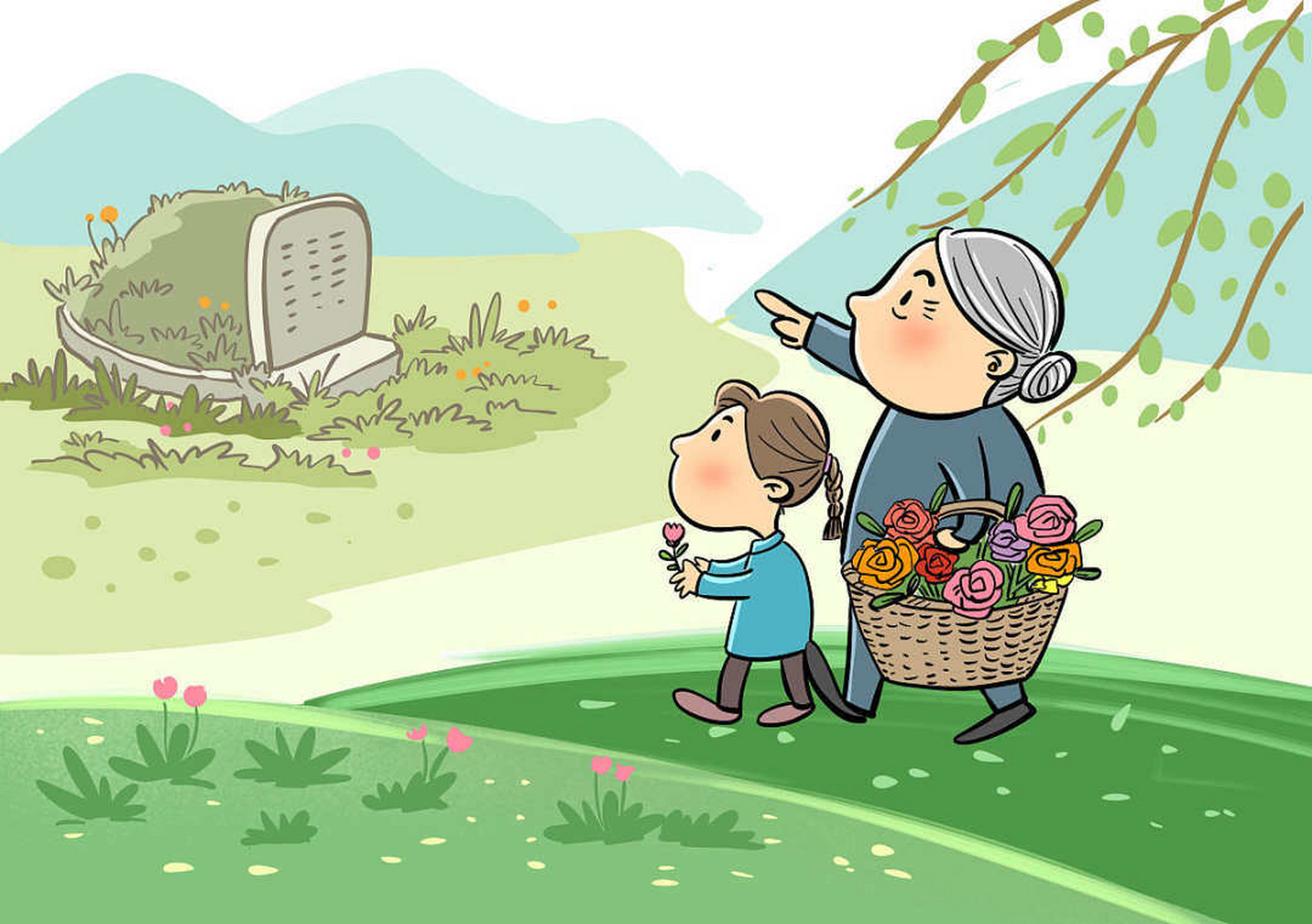 河南鹿邑的乡村祭祖习俗 忘记了具体是哪一年的清明,爸爸妈妈要我们