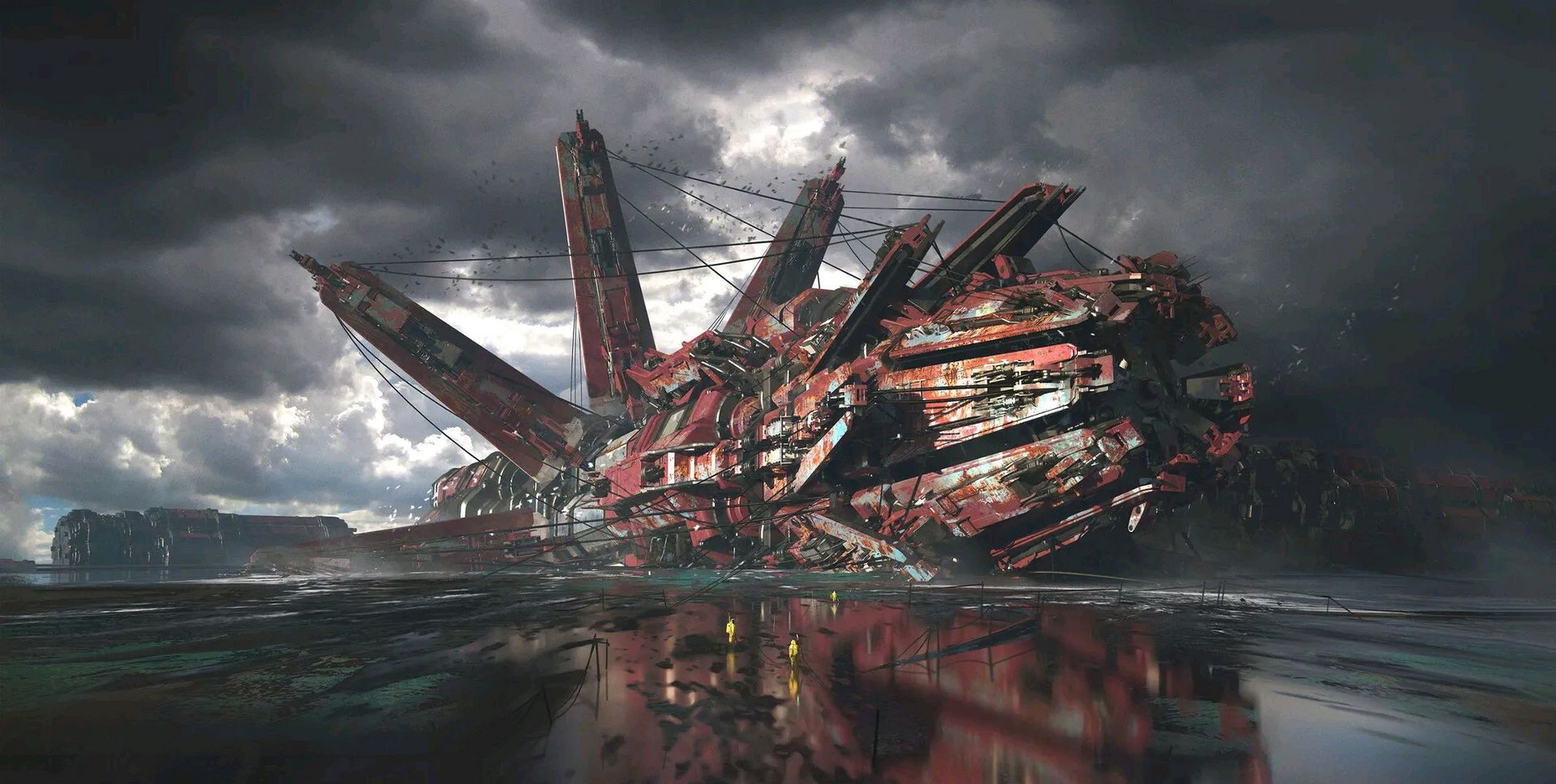 画师sinwook科幻风格作品欣赏:《光》.#动漫# #科幻# #插画