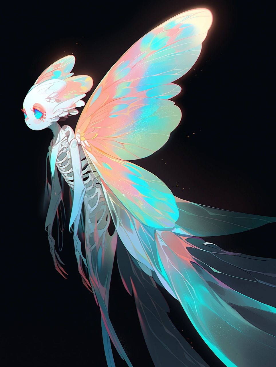 幻想生物  新一轮的幻想生物增加了昆虫的触角和透明半透明的翅膀,浅