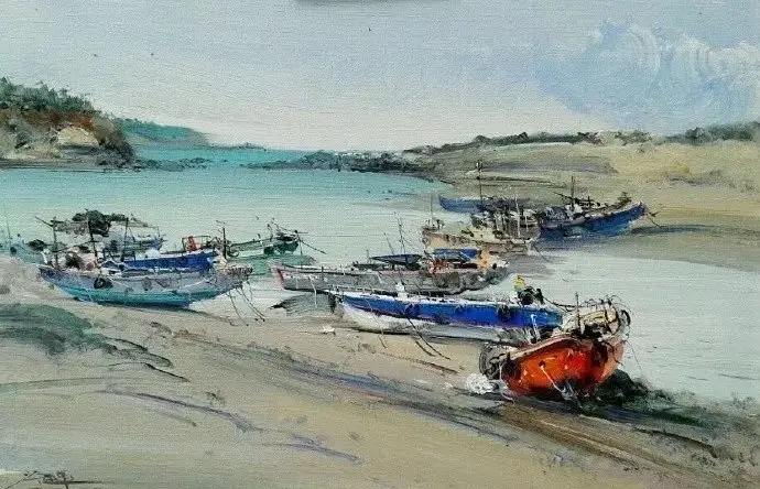 冷军油画风景写生