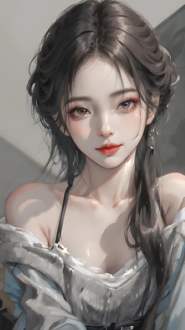 ai绘画# #二次元美少女# 这锁骨能养鱼吧