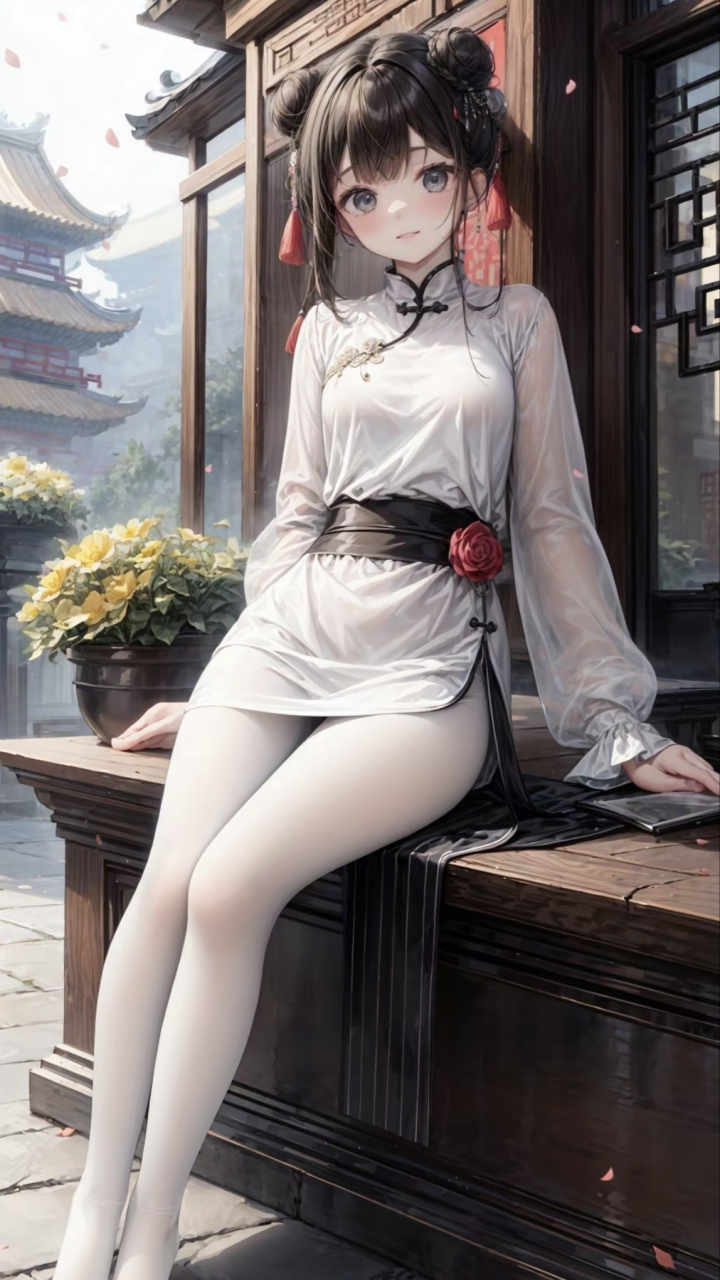 ai二次元动漫旗袍美女