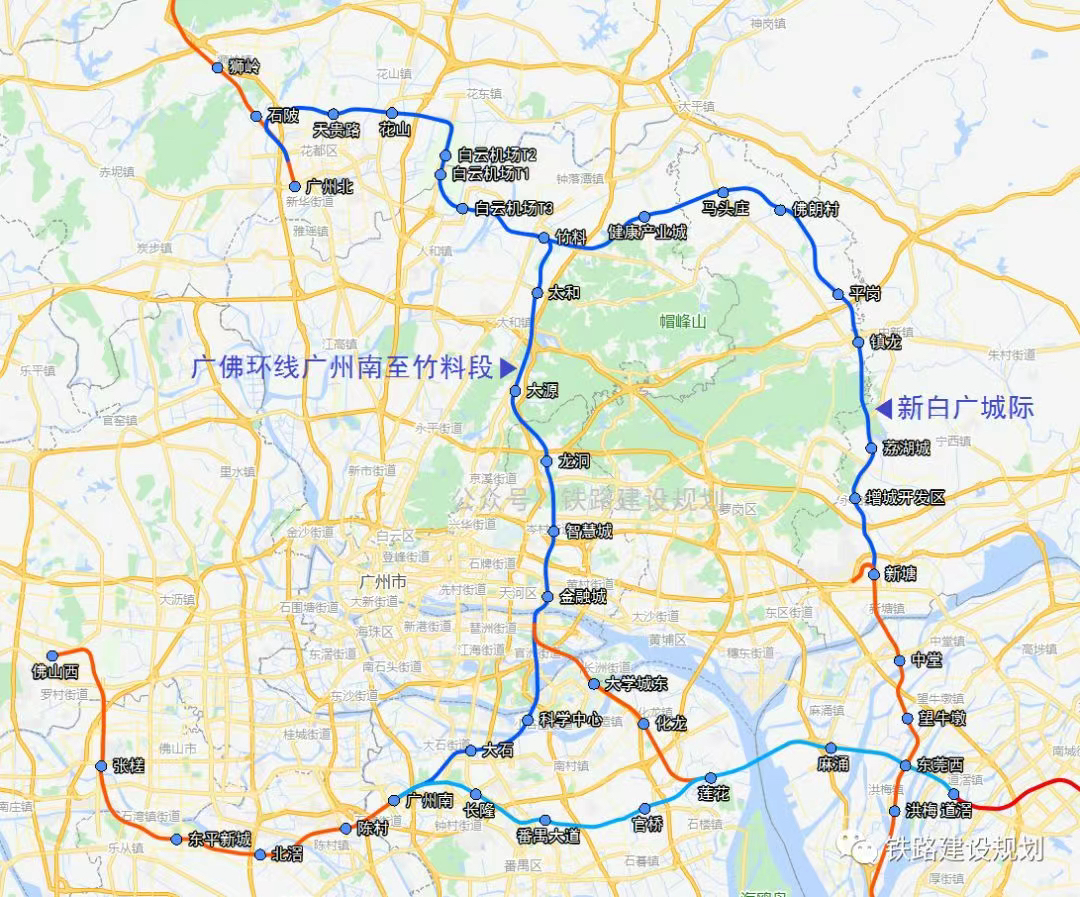 新白广城际铁路线路图图片