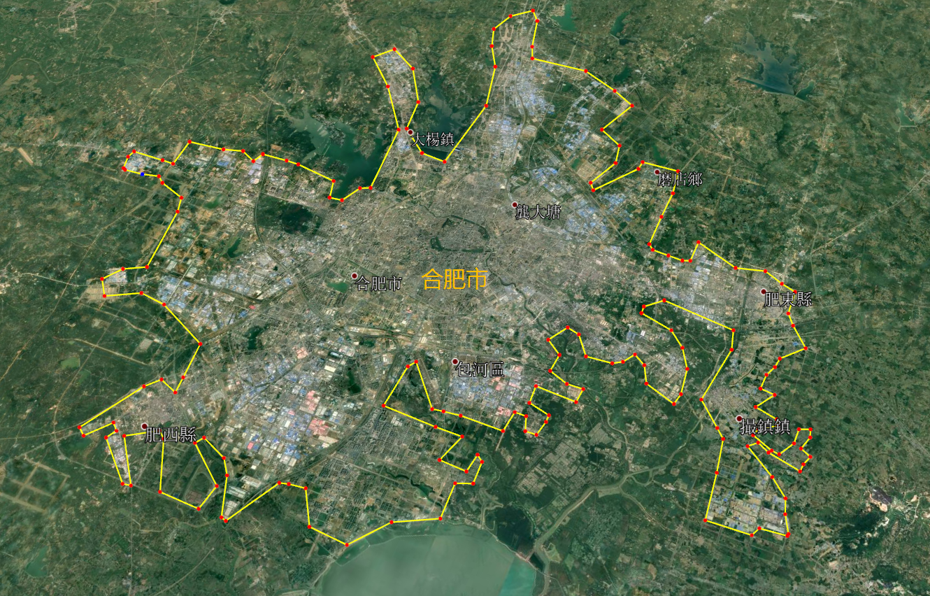 位于北部的合肥市 作为安徽 省会城市加上附近县城 城建面积约763平方