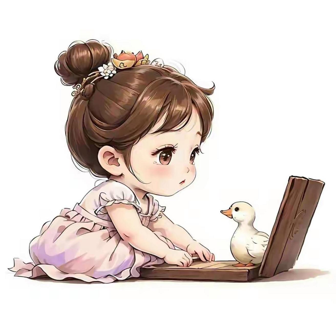 伏案写作的萌妹子图像喜欢吗?