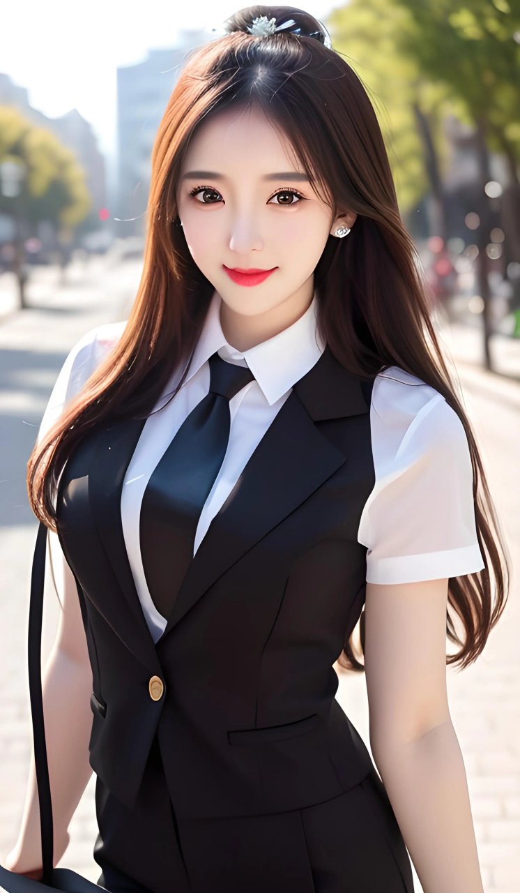 美图欣赏:职业西装美女