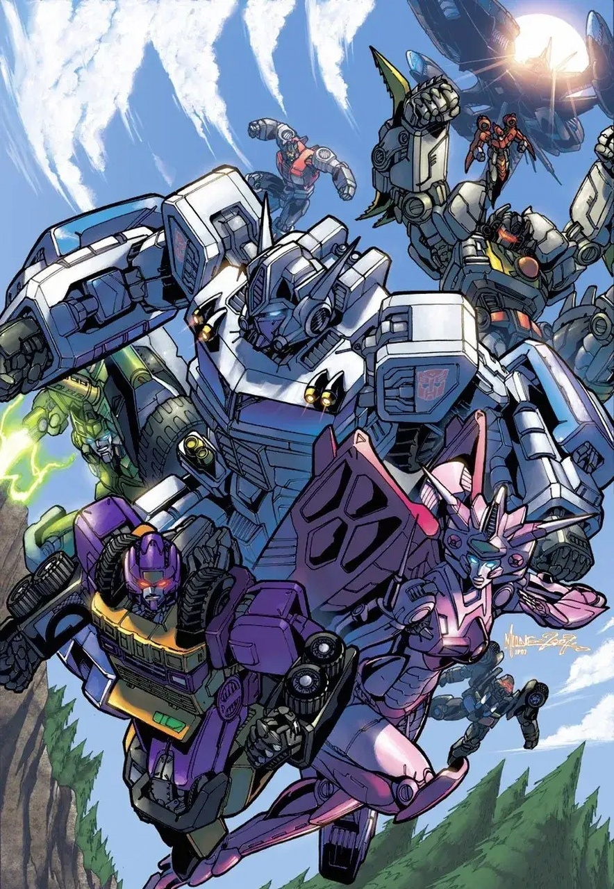 一组变形金刚idw插画欣赏,还是童年的角色,不过变得更加帅气了.