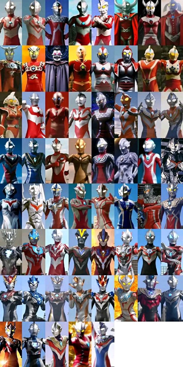 奥特曼# 奥特曼大集合,61位奥特曼全展示