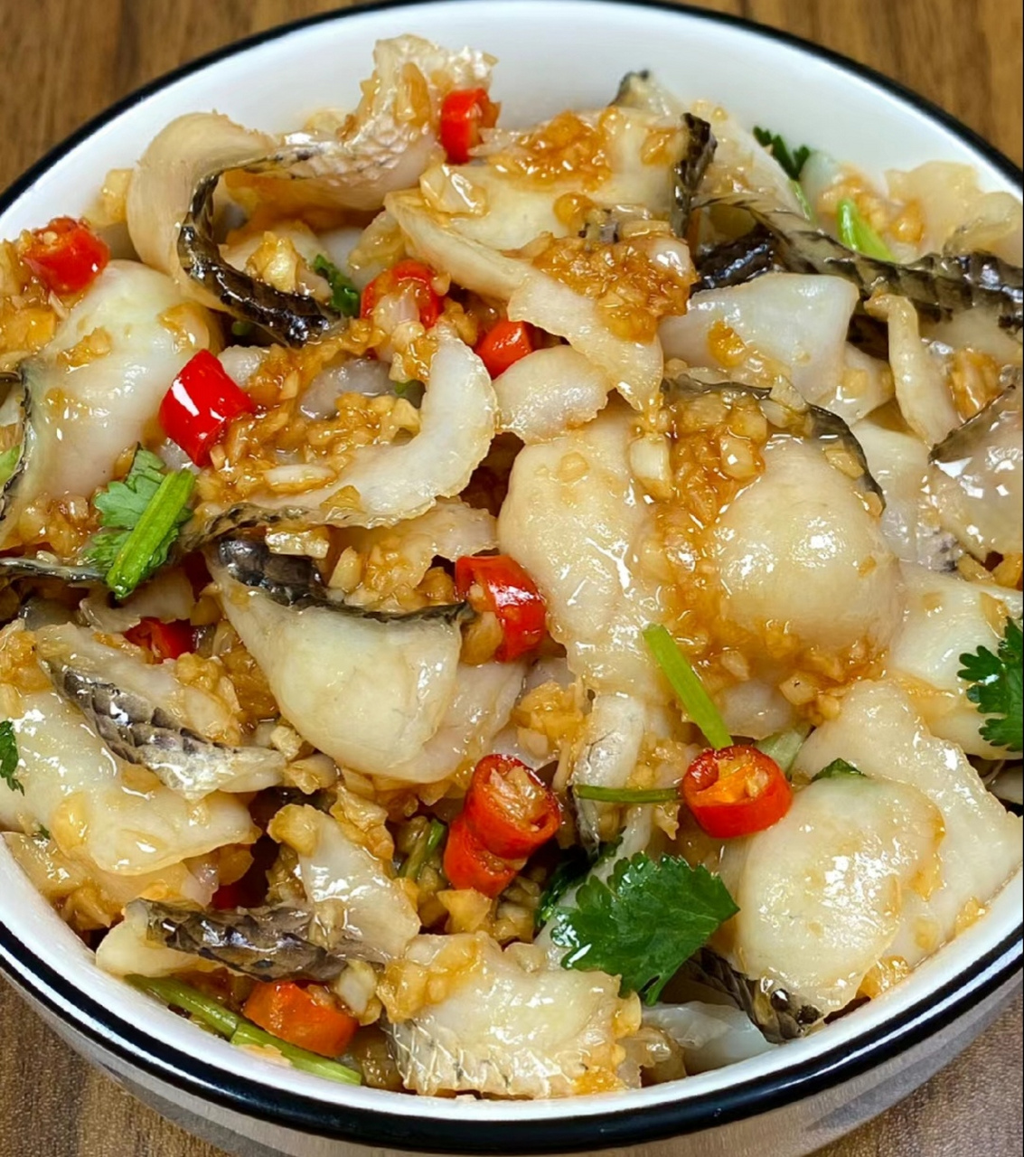 蒜香魚片,簡單夠味.