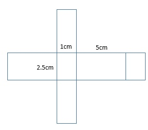 一个长方体的长与宽的比为5:2,高为5cm,表面积为40cm^2