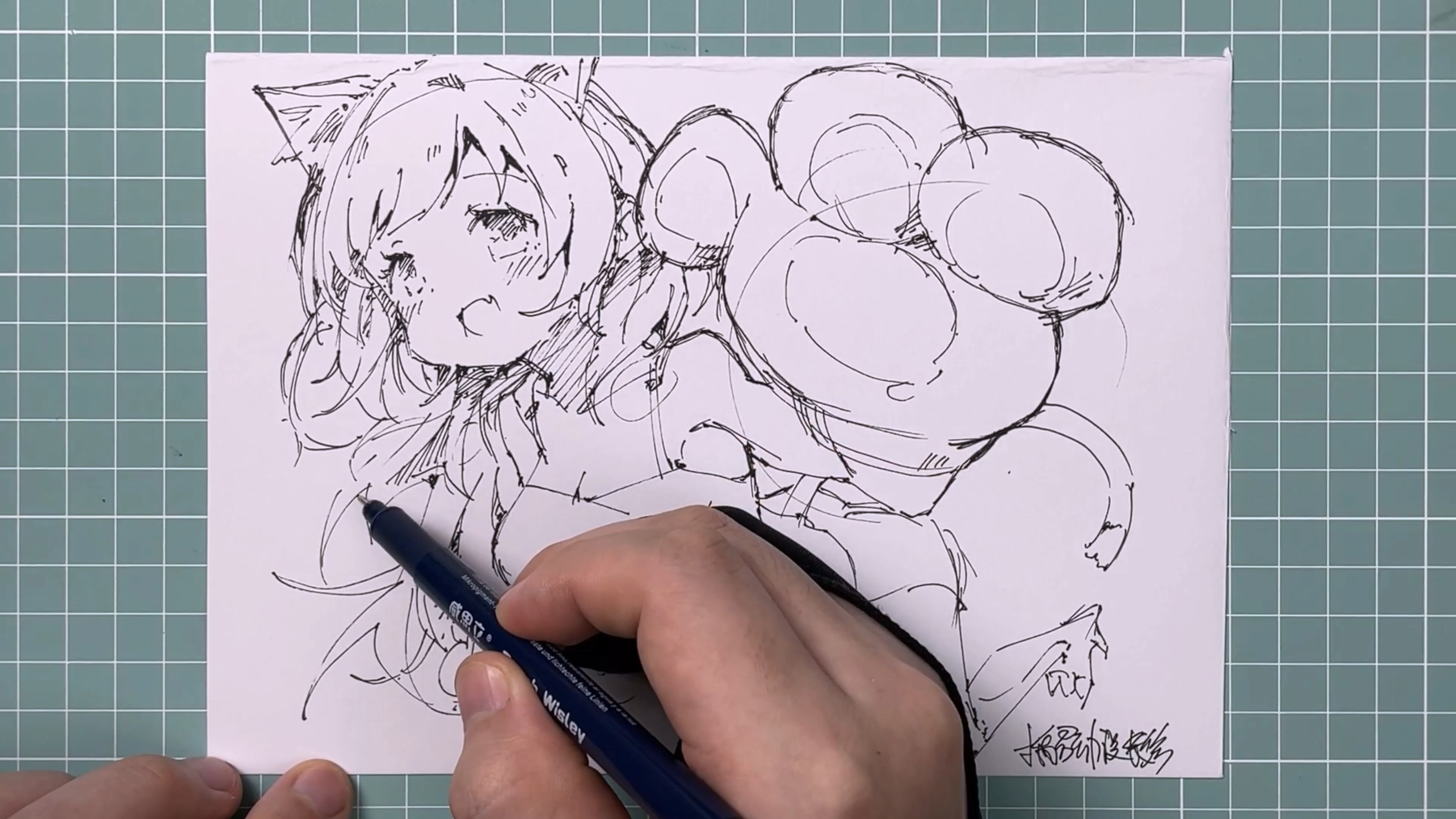 教你画一只简笔画猫耳娘