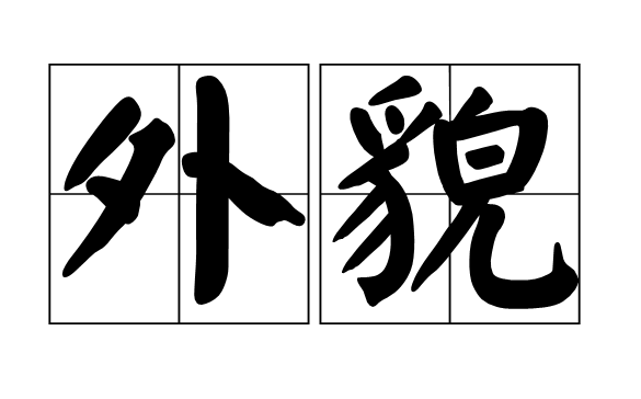 外貌的笔画怎么写?