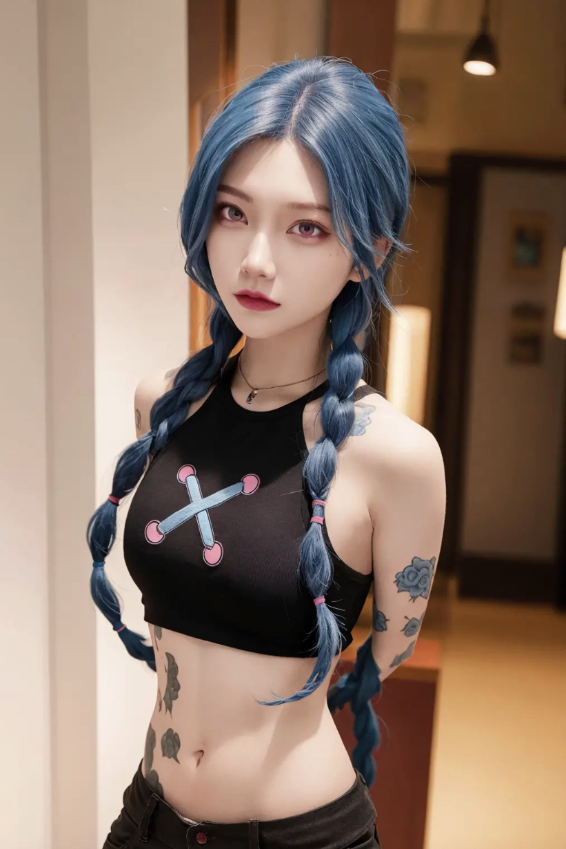 金克丝ai真人写真