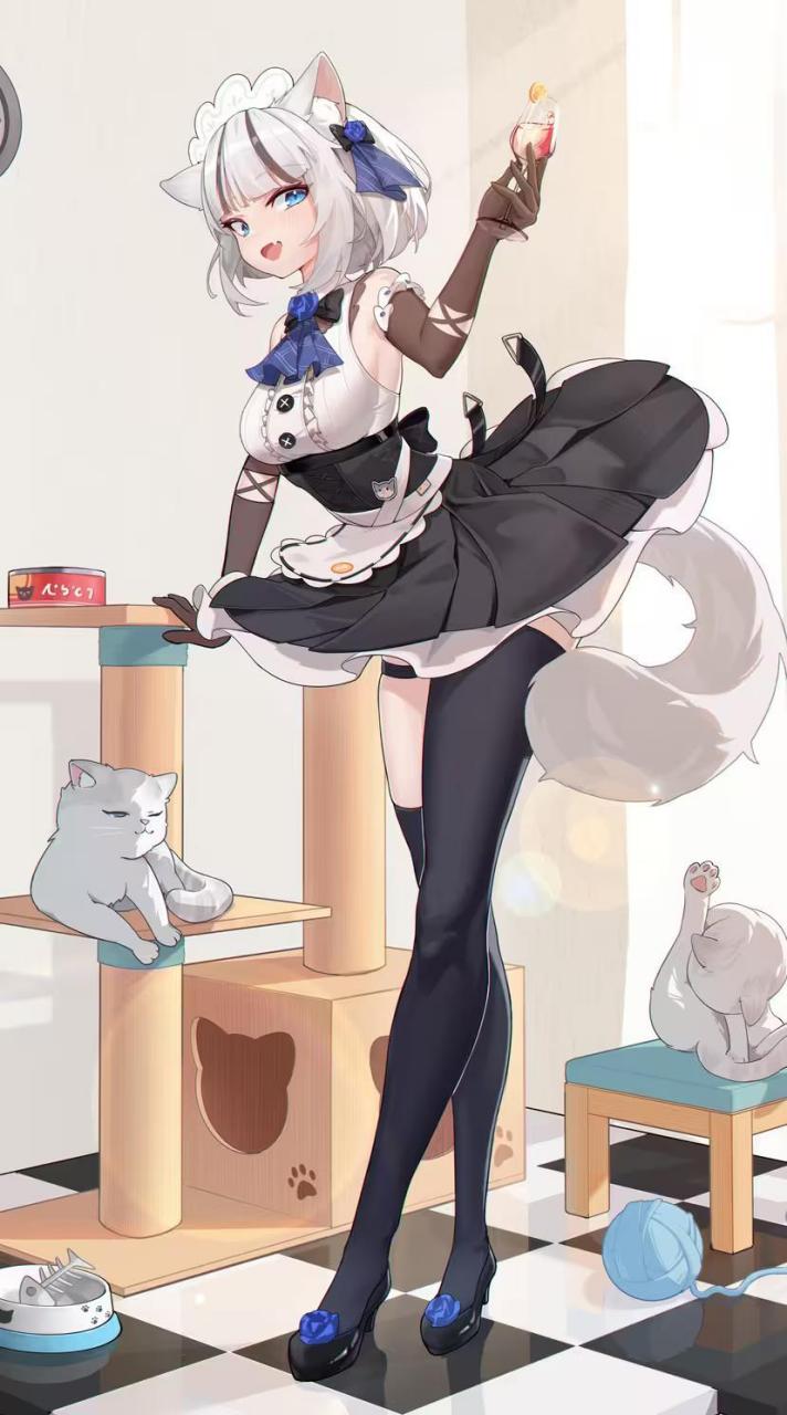 猫耳娘女仆#二次元