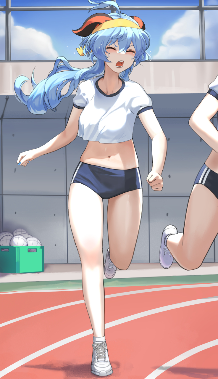 被跑步折磨出痛苦面具了(悲)——甘雨(原神)#二次元#  画师:dolri