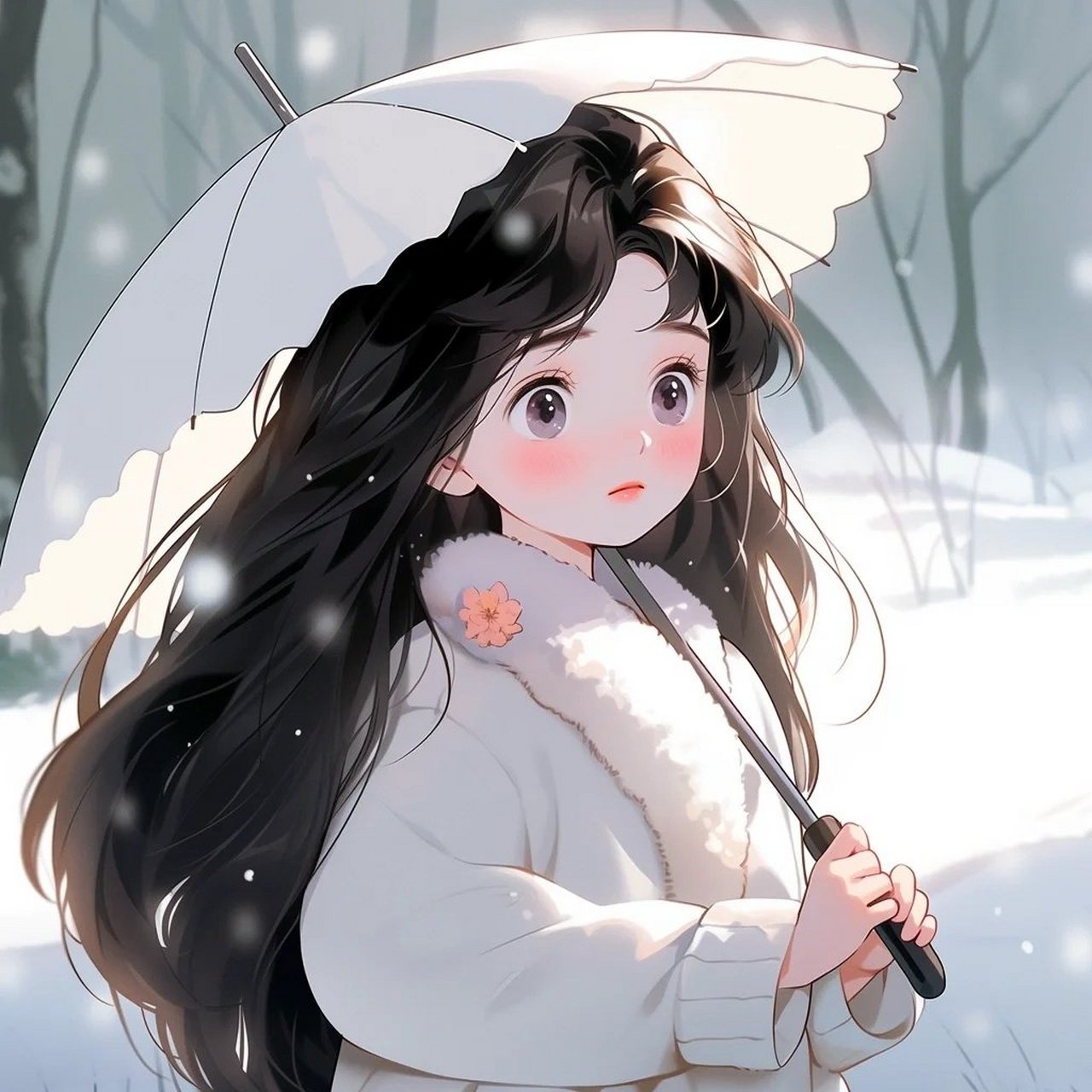 雪地里撒点野女生头像 676767.