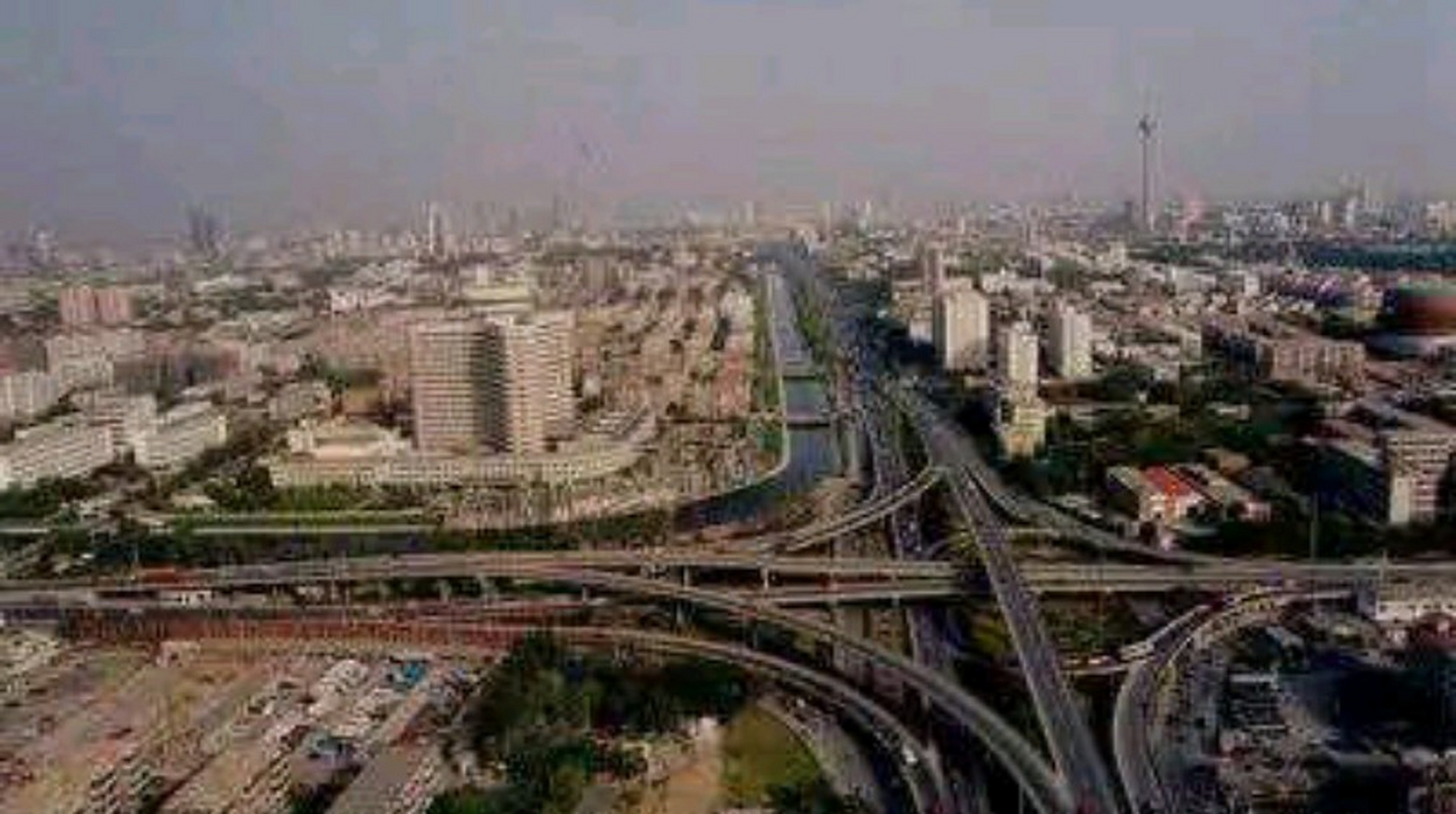 老照片  1993年9月27日,王顶堤立交桥建成通车.