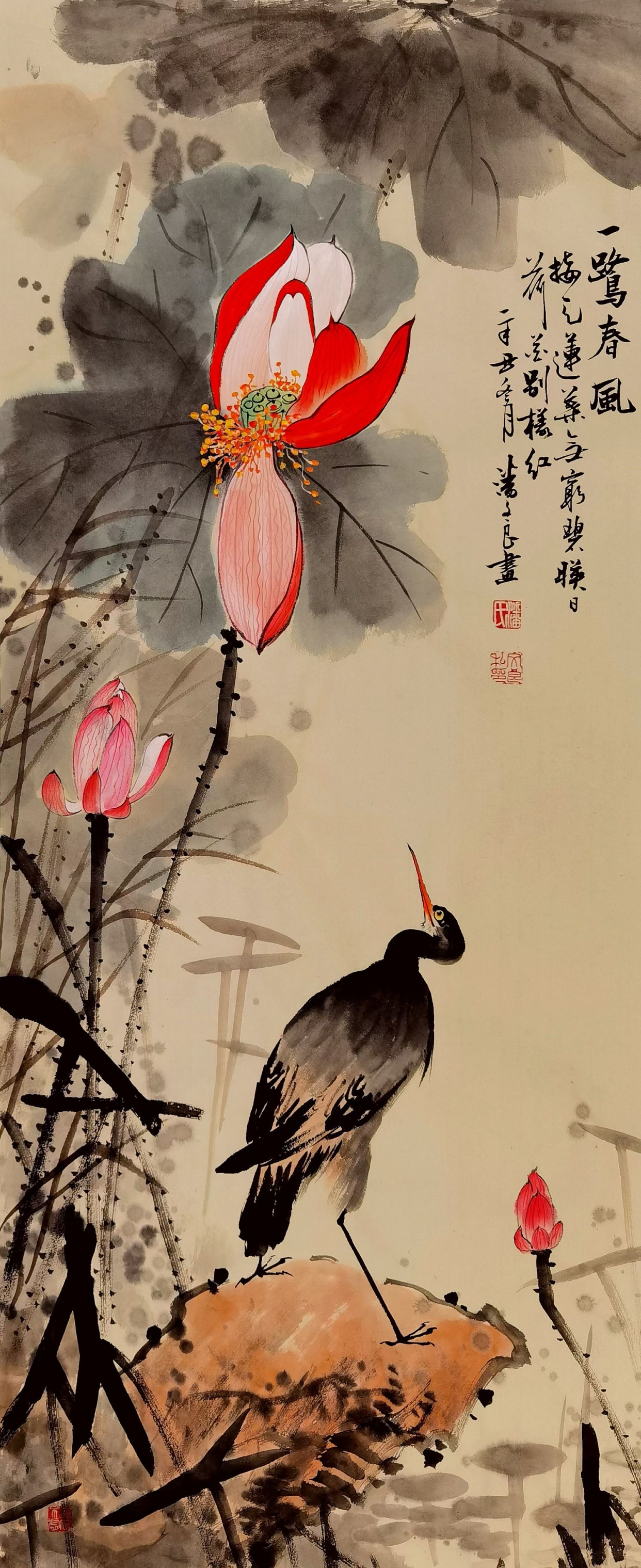 潘文良诗书画三绝,写意花鸟画作品集