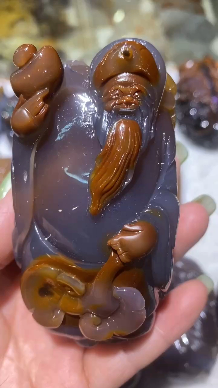玛瑙摆件,手把件