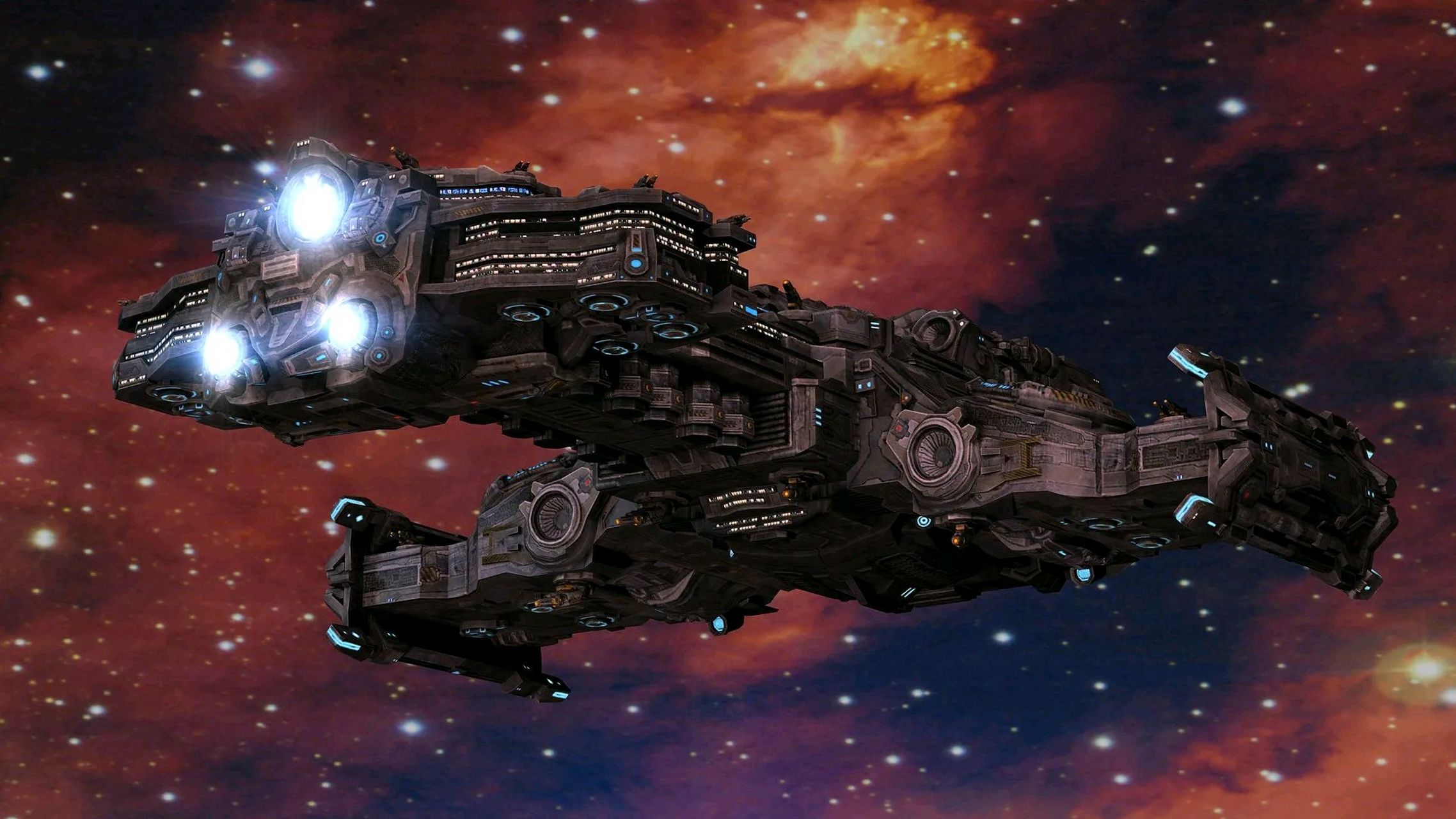 游戏《星际争霸》人族贝希摩斯级/巨兽级战列巡洋舰 休伯利安号