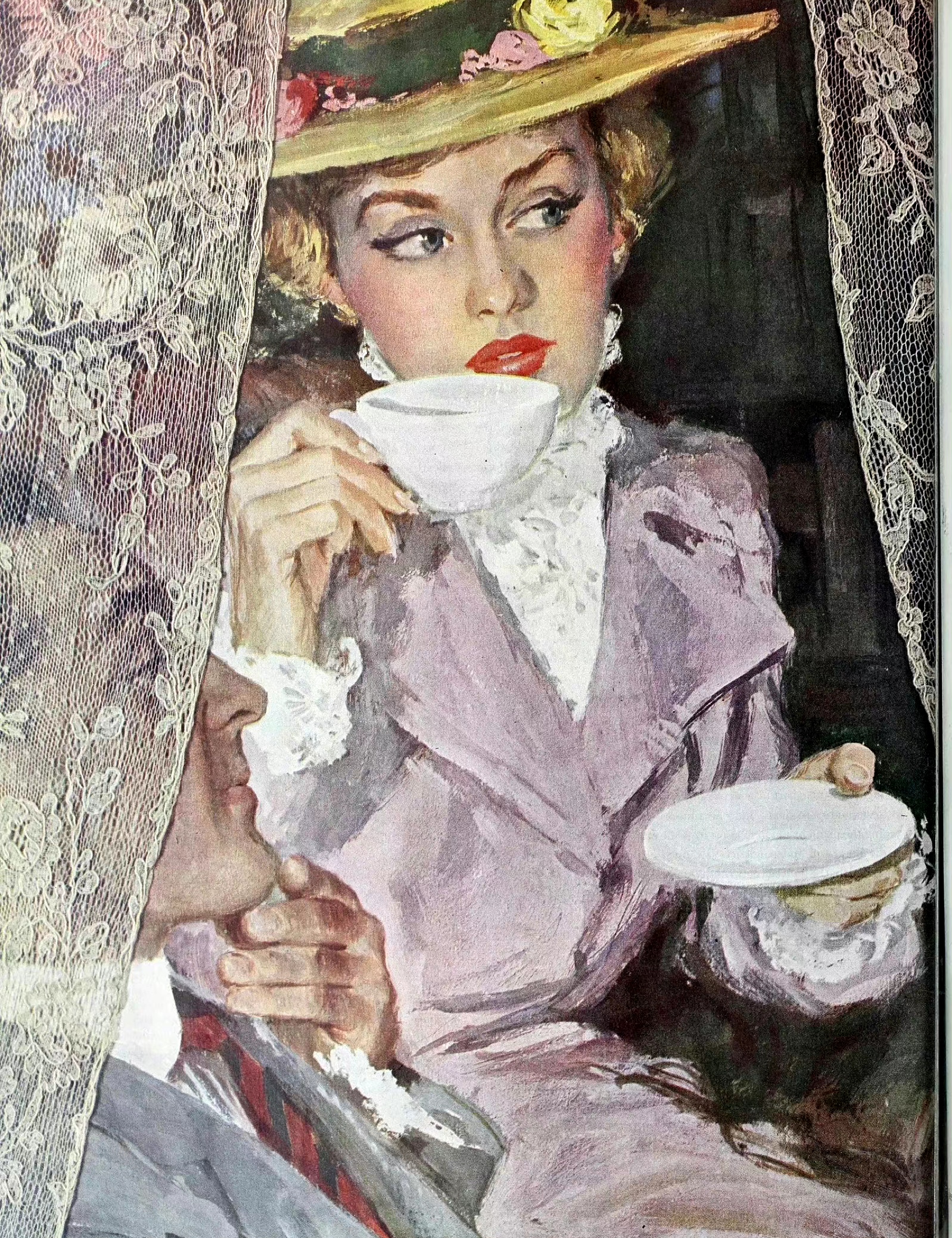 画师科比·惠特莫复古人物插画欣赏