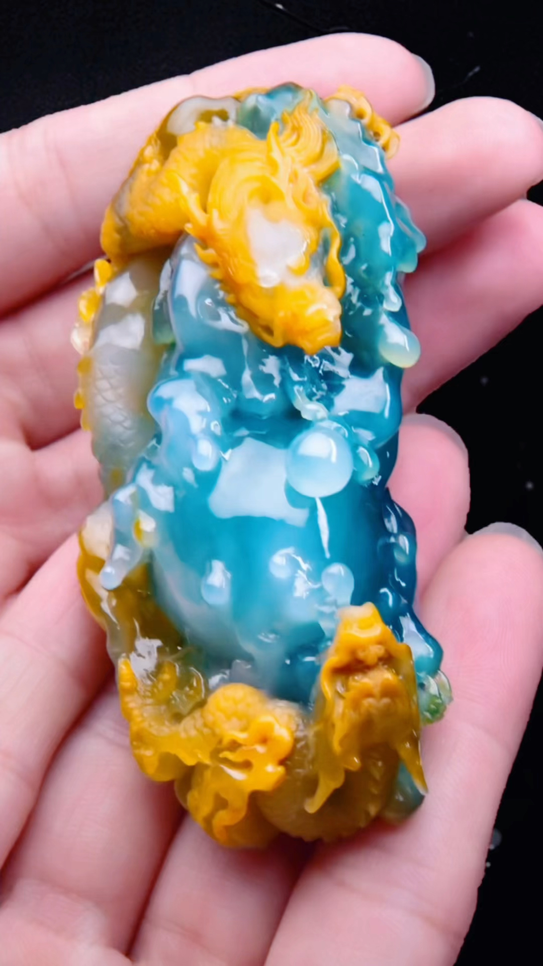 大马坎黄翡料子,翠友预定加工雕刻起货-度小视