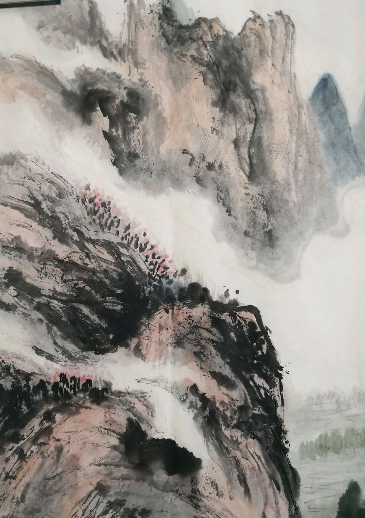陈克斌山水画昆仑脚下象鼻春深图