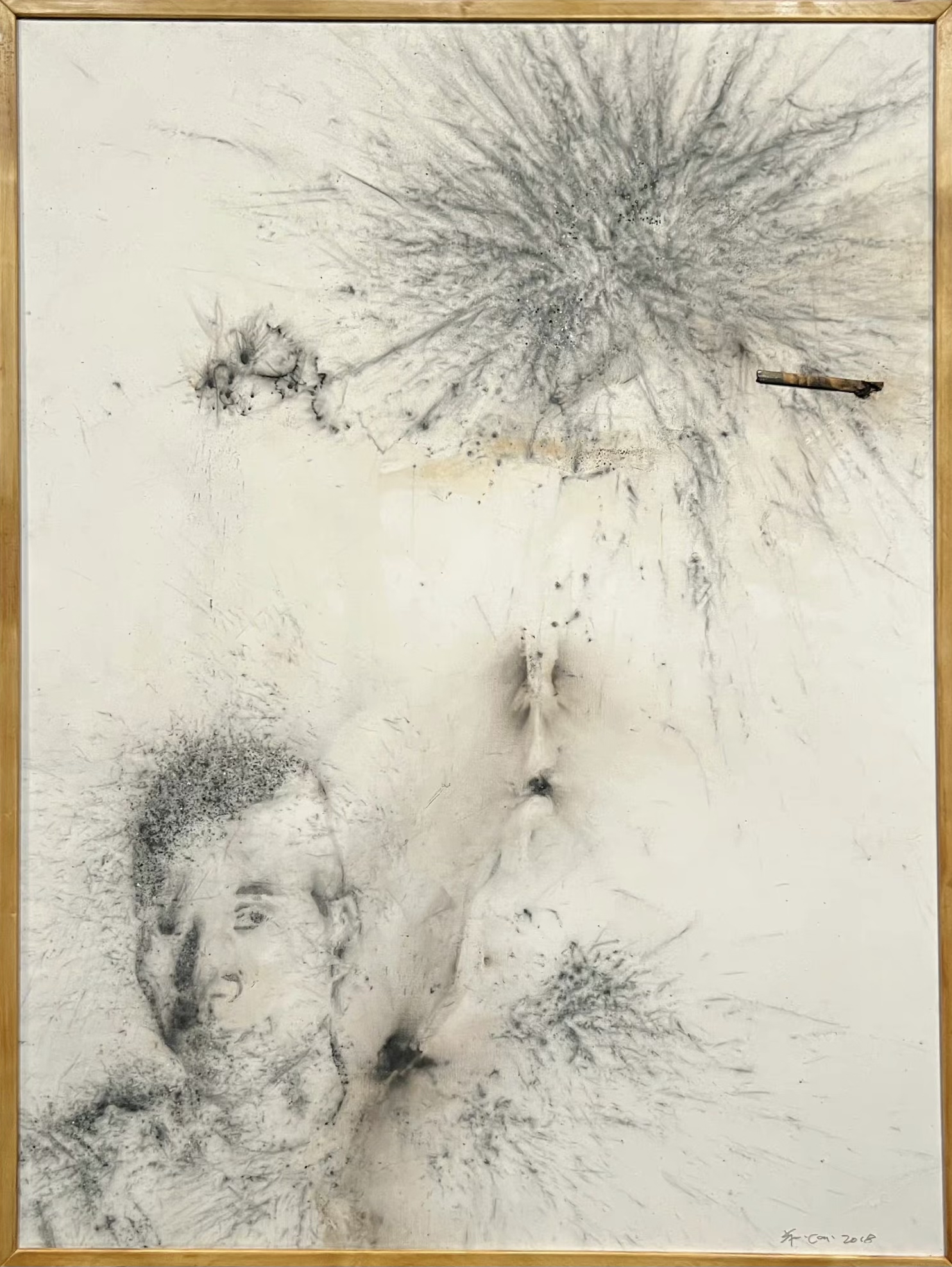 蔡国强烟火作品及手稿