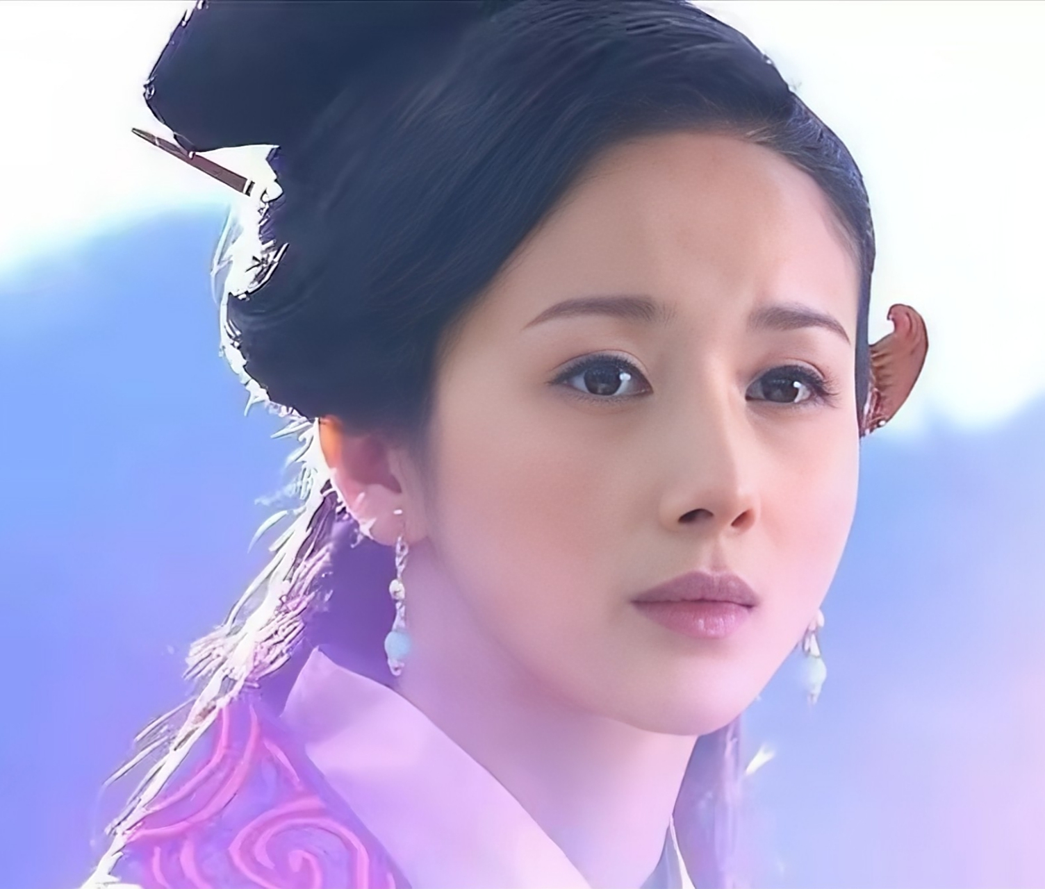 古装美人孙菲菲,我愿意陪你从青涩的时光到白发苍苍#年轻时极为貌美的