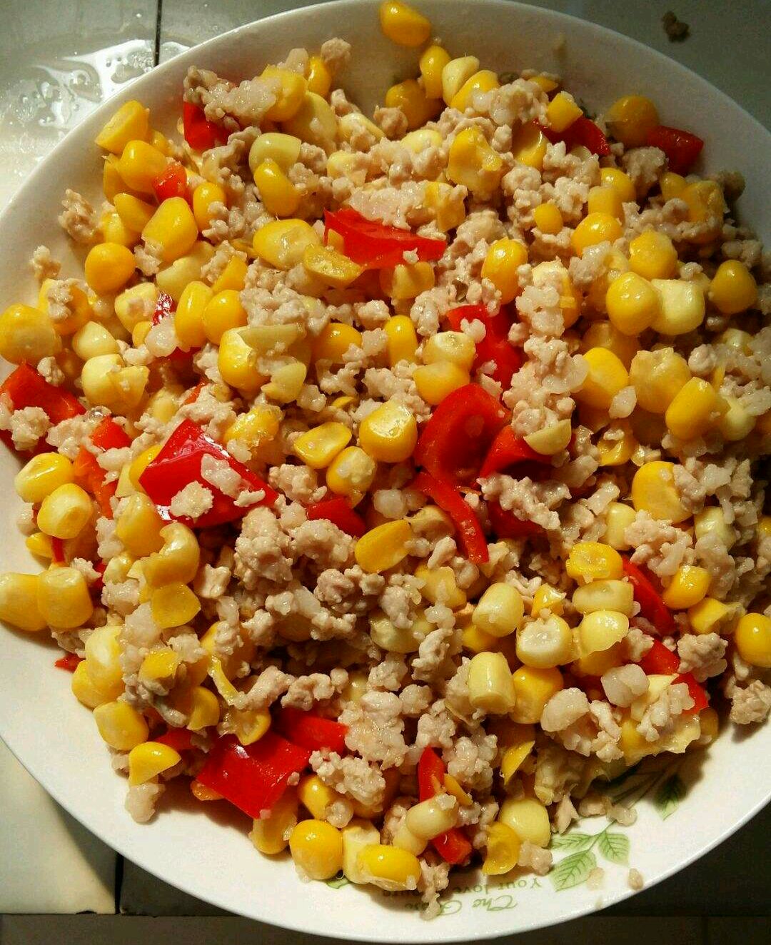 家常小菜——玉米炒肉末