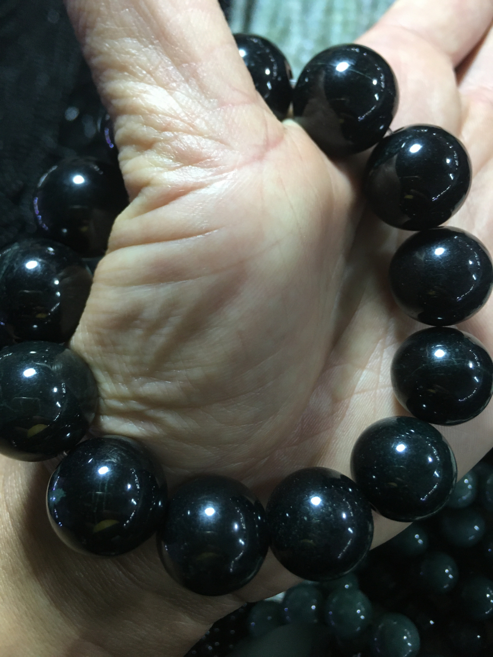 四会天光墟捡漏墨翠手串#古董古玩收藏