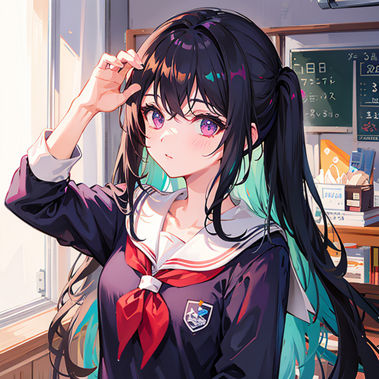 校服二次元美少女美图来啦