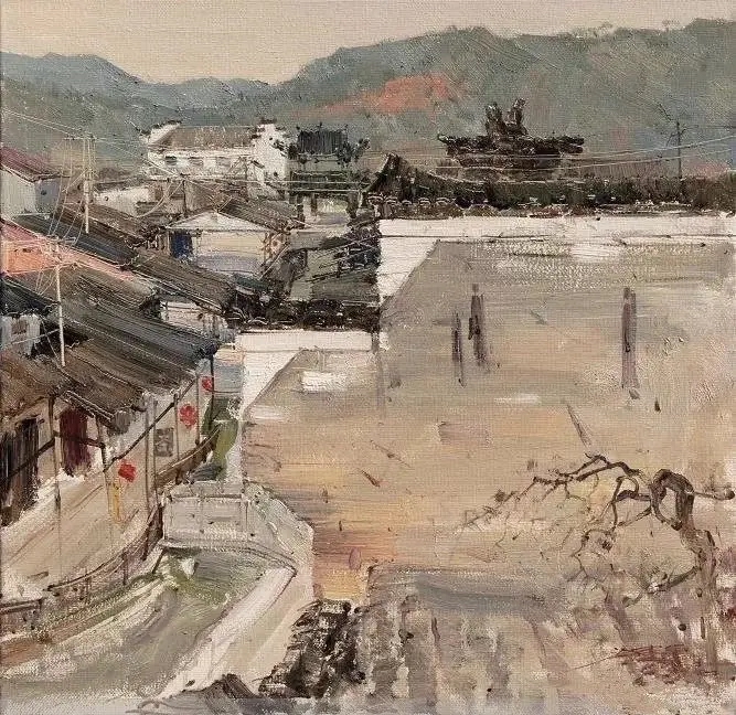 冷军油画风景写生