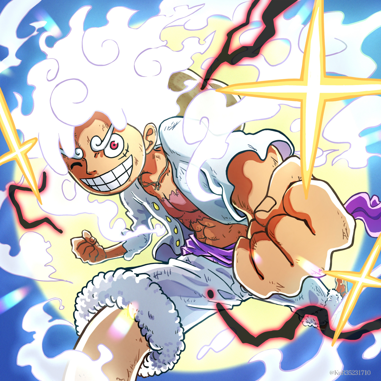 五档,太阳神登场,欢呼声呐!#海贼王