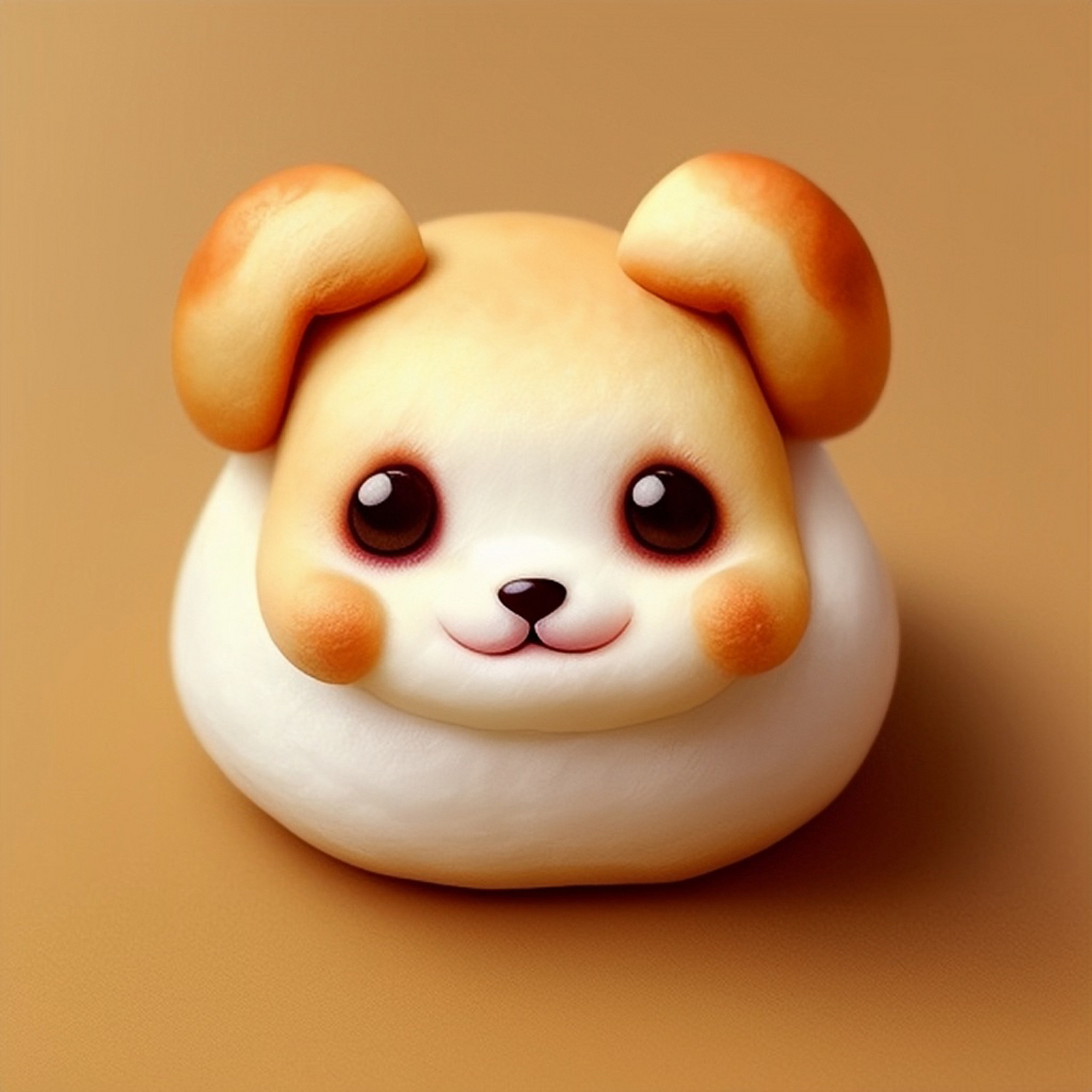 叮～咚!面包小狗狗向您说早安啦～#狗狗头像# #治愈不开心