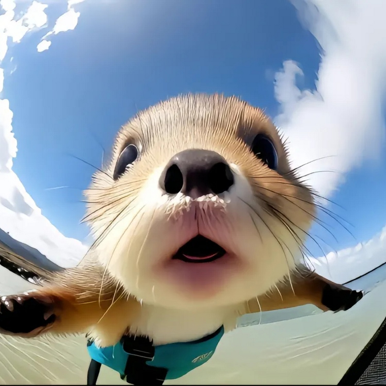 被深海毛茸茸的海獭萌翻了