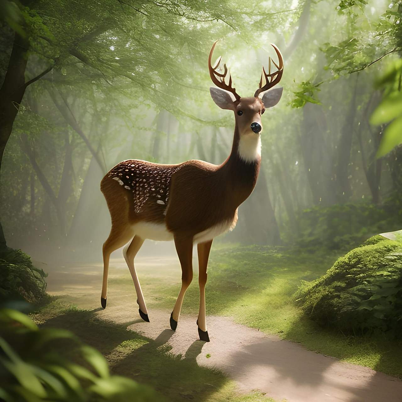 分享一组鹿图片(一路好运)#鹿# #好运