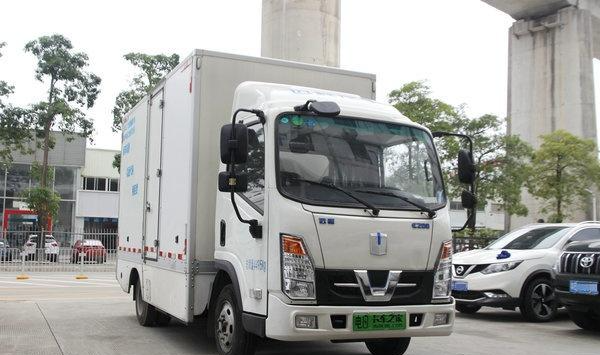 货箱满载17方还能跑180km,实拍吉利远程e200电动货车