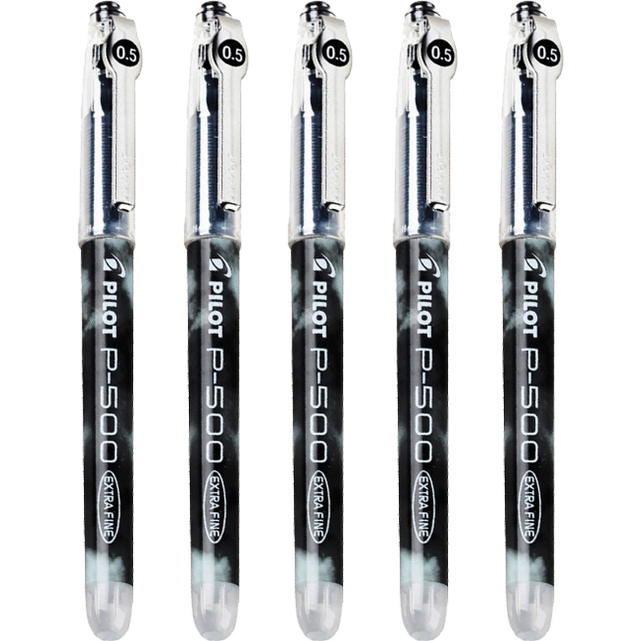 百乐(pilot)p500针管中性笔直液式签字笔考试财务水笔走珠笔0.