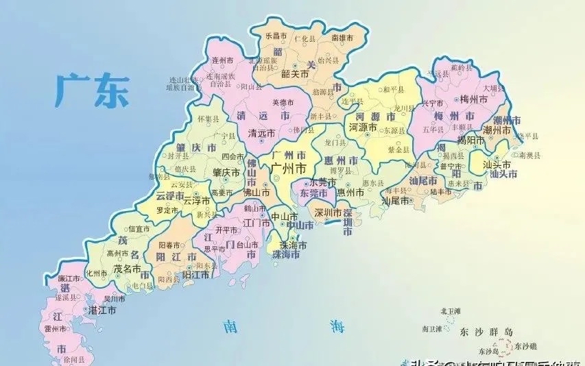 广东省各市面积揭秘:珠三角城市规模惊人小!