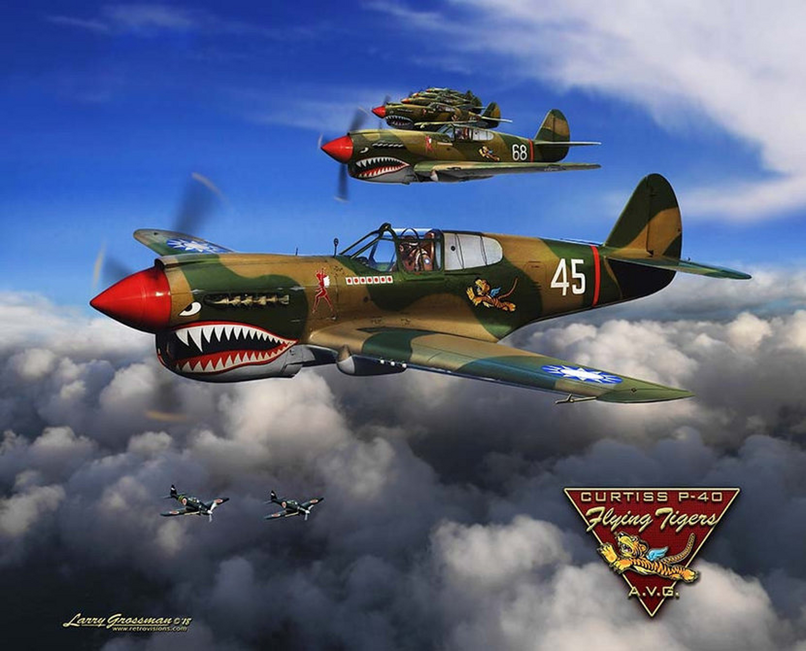 1944年冬,"飞虎队"12架鲨鱼头p-40刚到安康,甫一落地,便接到汉中的