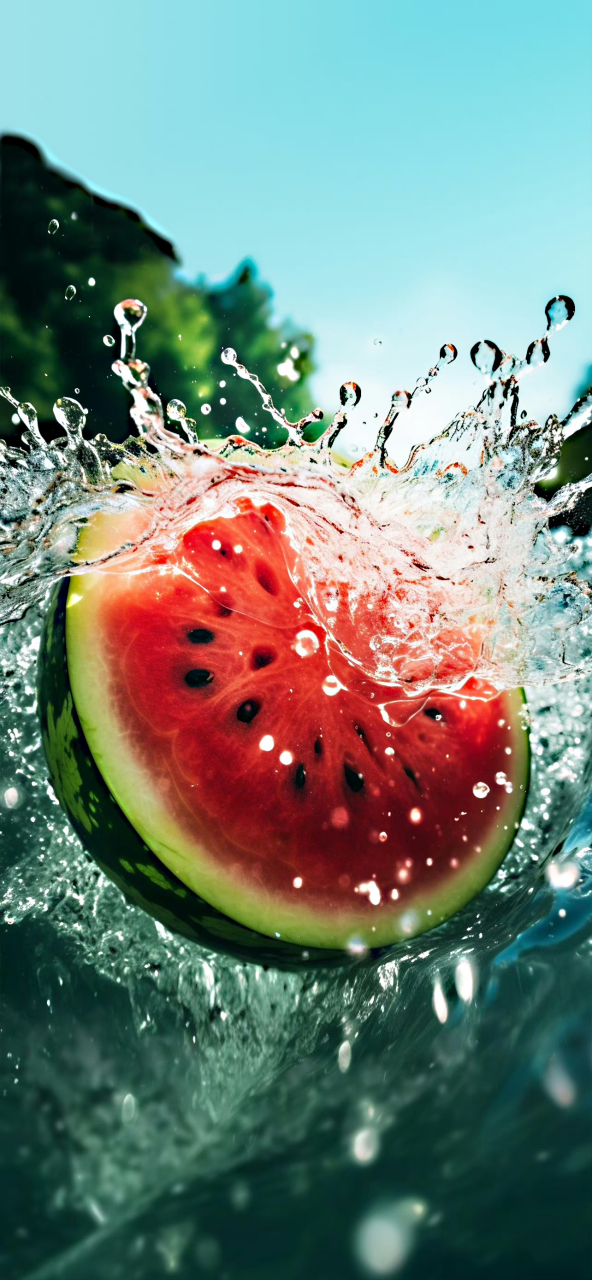 西瓜懂夏天[得意]#壁纸# #夏天