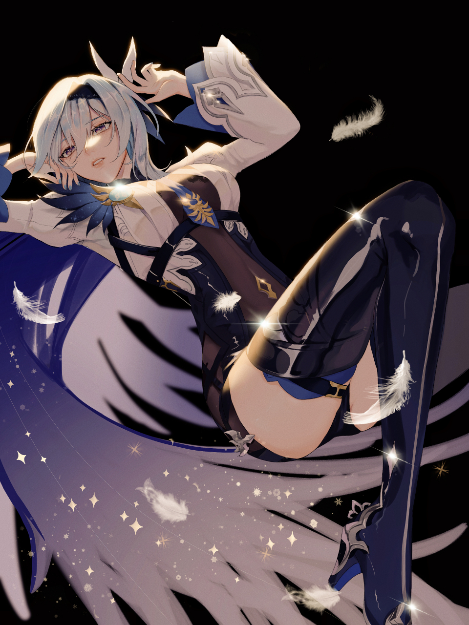 优菈和可莉,小可莉的魔女服好可爱,还有一双小皮鞋.