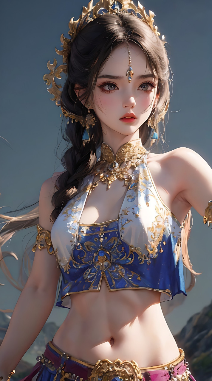 西域舞女95[嘿哈]#二次元# #ai绘画# #二次元美图