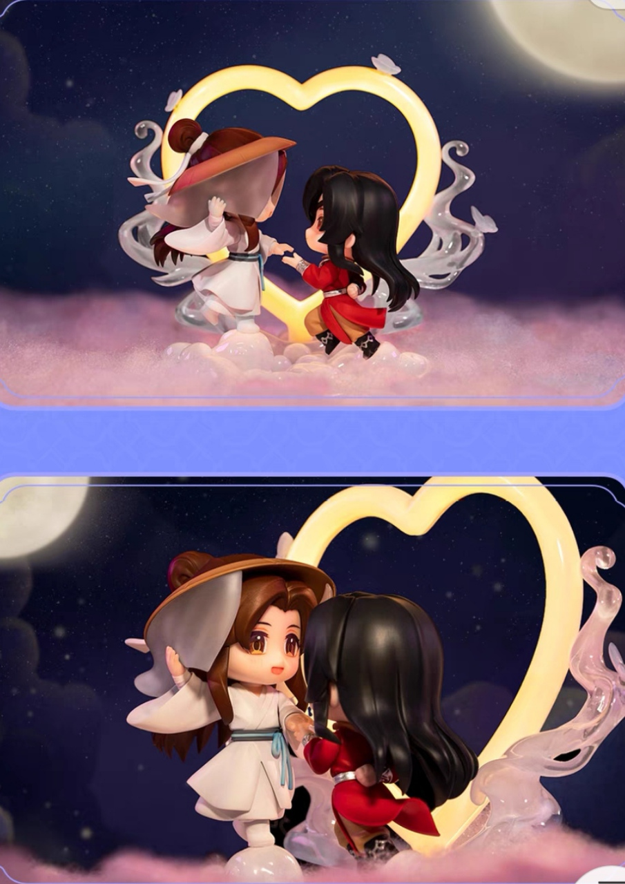 天官赐福谢怜花城q版手办动漫周边公仔二次元玩具摆件!